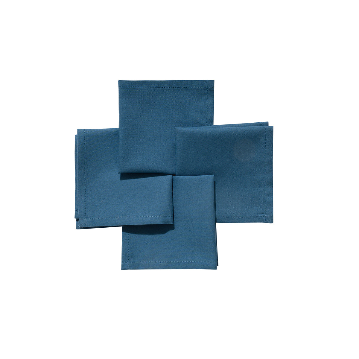 Eden 100% Cotton Cocktail Napkin Set 20X20 CM Denim Blue
