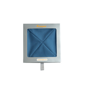 Eden 100% Cotton Cocktail Napkin Set 20X20 CM Denim Blue