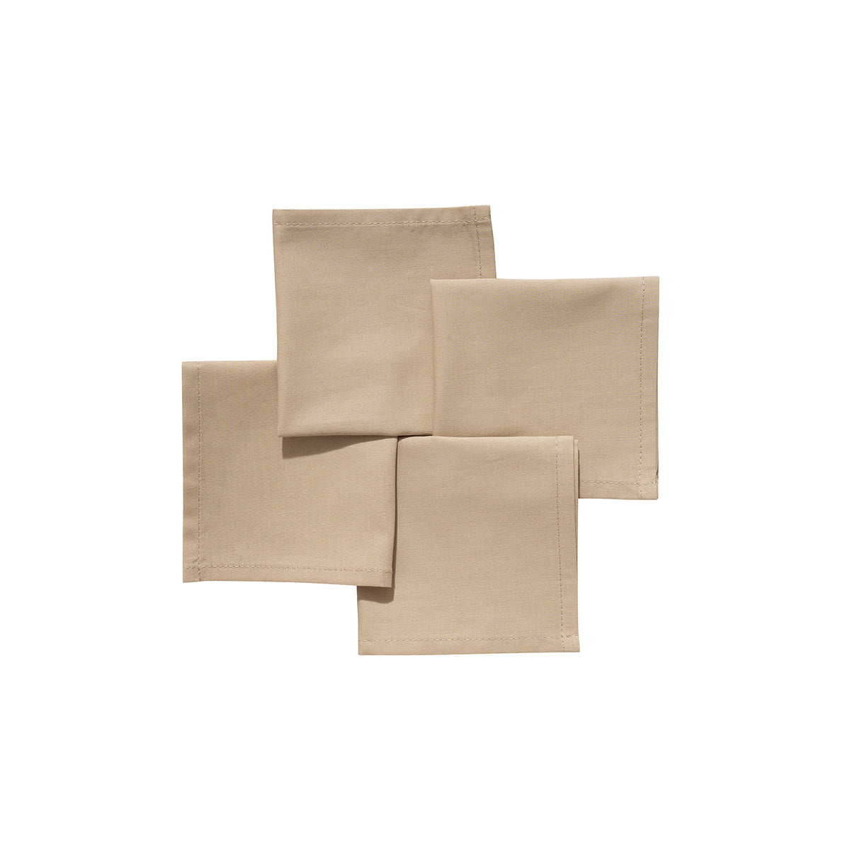 Eden 100% Cotton Cocktail Napkin Set 20X20 CM Sand Dune