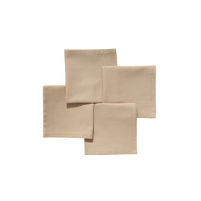 Eden 100% Cotton Cocktail Napkin Set 20X20 CM Sand Dune