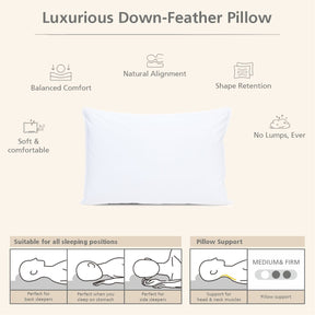 Elite Solid White 1PC Pillow