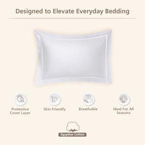 Emmie Made With Egyption Cotton Ultra Soft White Pillow Case Set