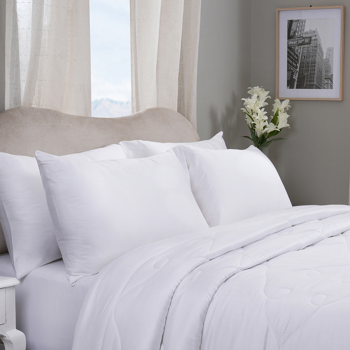 Essentials Noemi Soft and Silky 300GSM Winter White Duvet Insert/Quilt