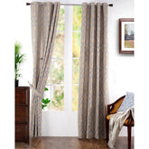 Fervor Jacquard Blue Curtain Set