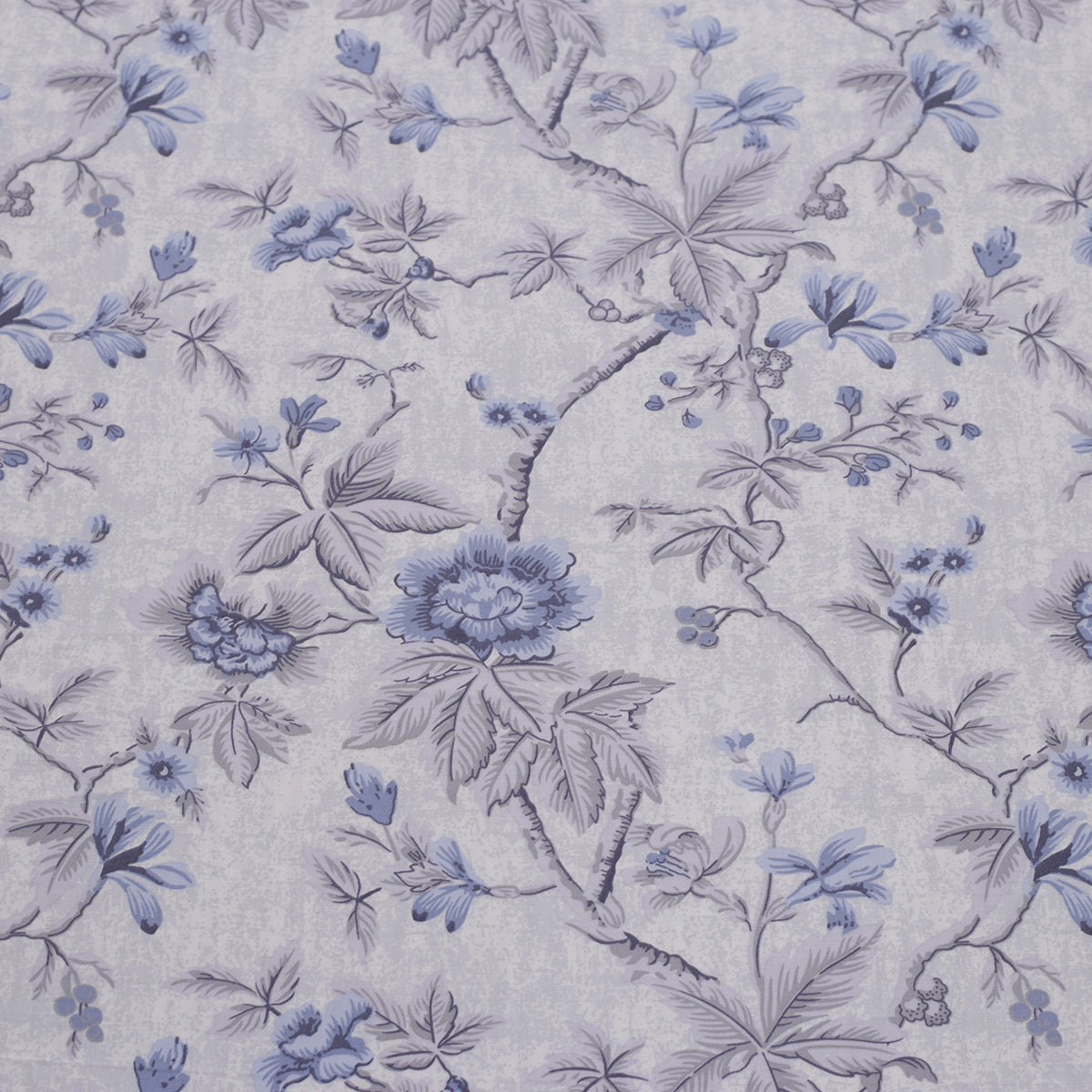 Florescence Juniper Print Blue Fitted Sheet With Pillow Covers