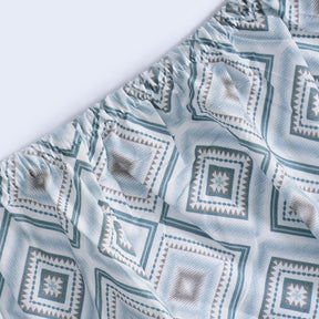 Hermosa Sensory Bloom Avery 100% Cotton Printed Fitted Sheet with Pillow Case Blue