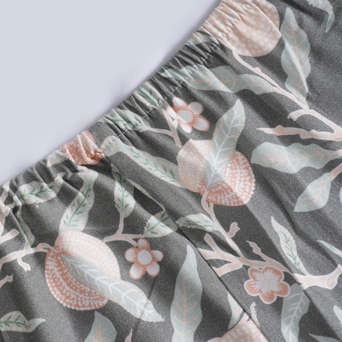 Sensory Bloom Granada 100% Cotton Green Fitted Sheet with Pillow Case