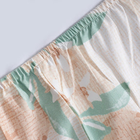 Sensory Bloom Colorsplash 100% Cotton Peach Fitted Sheet with Pillow Case