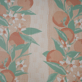 Sensory Bloom Colorsplash 100% Cotton Peach Fitted Sheet with Pillow Case