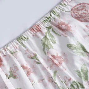 Sensory Bloom Blooming Petals 100% Cotton Pink Fitted Sheet with Pillow Case
