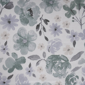 Sensory Bloom Petalyn 100% Cotton Blue Fitted Sheet with Pillow Case