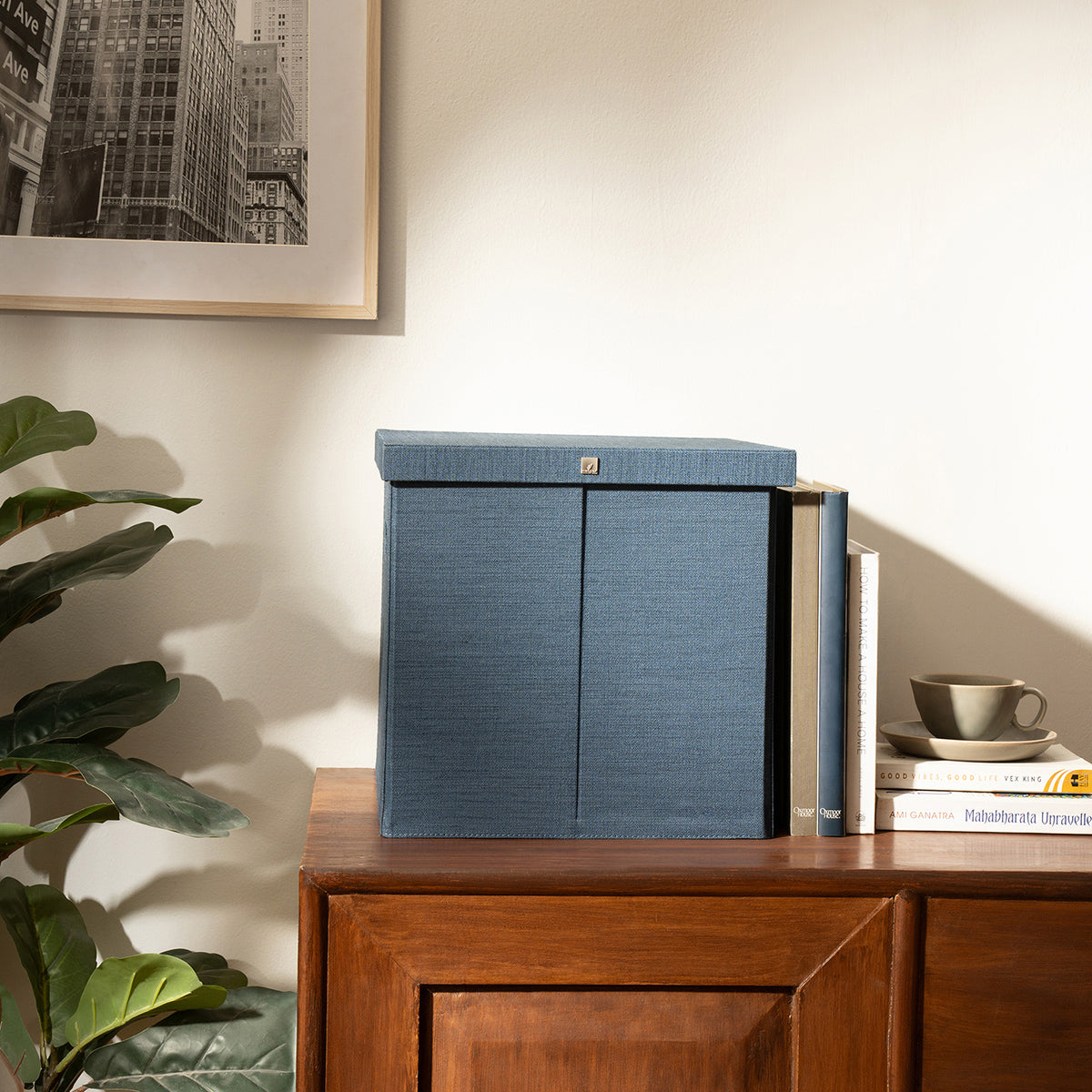 Foldable Box Ash Purple/Indigo 30X30X31CM Edward