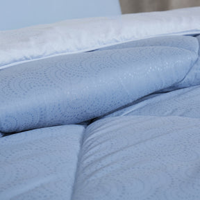 Gravel reversible textured Blue Quilt