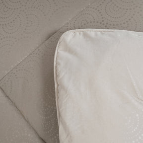 Gravel reversible textured Green Quilt