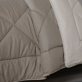 Gravel reversible textured Green Quilt