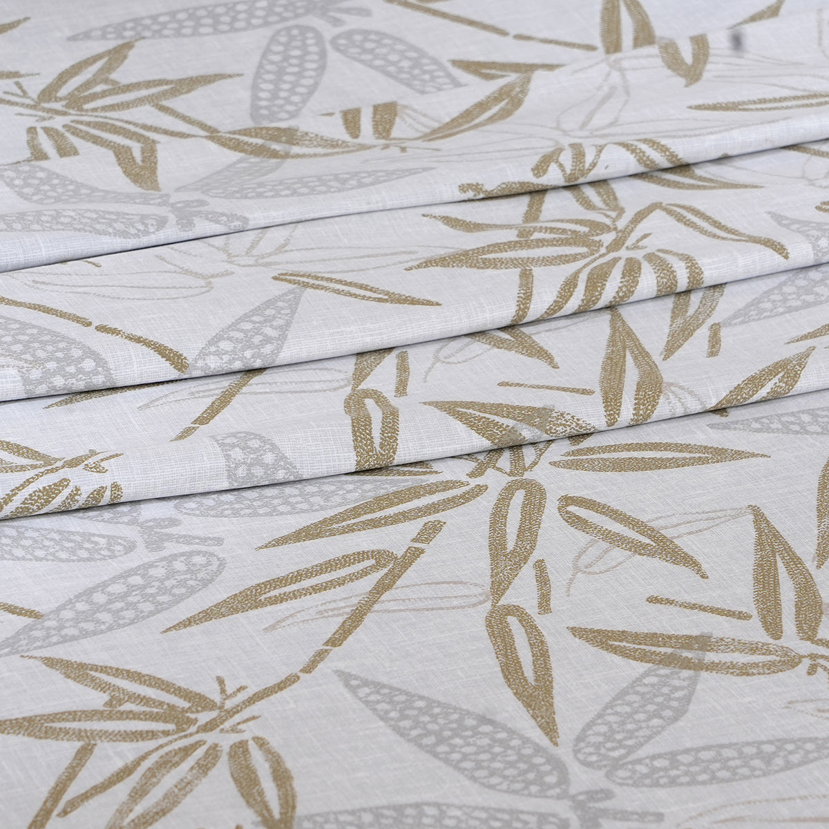 Hermosa Botanic Bloom Bamboo Breeze 100% Cotton Printed Bedsheet with Pillow Case Beige