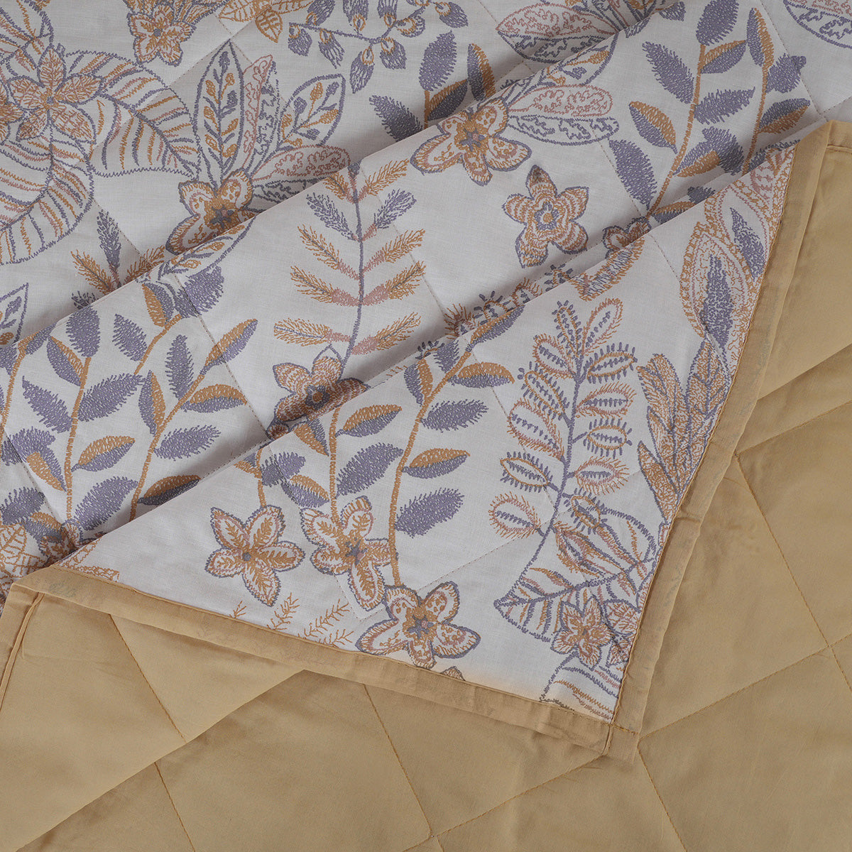 Hermosa Botanic Bloom Garden Muse 4Pcs Yellow Quilt Set