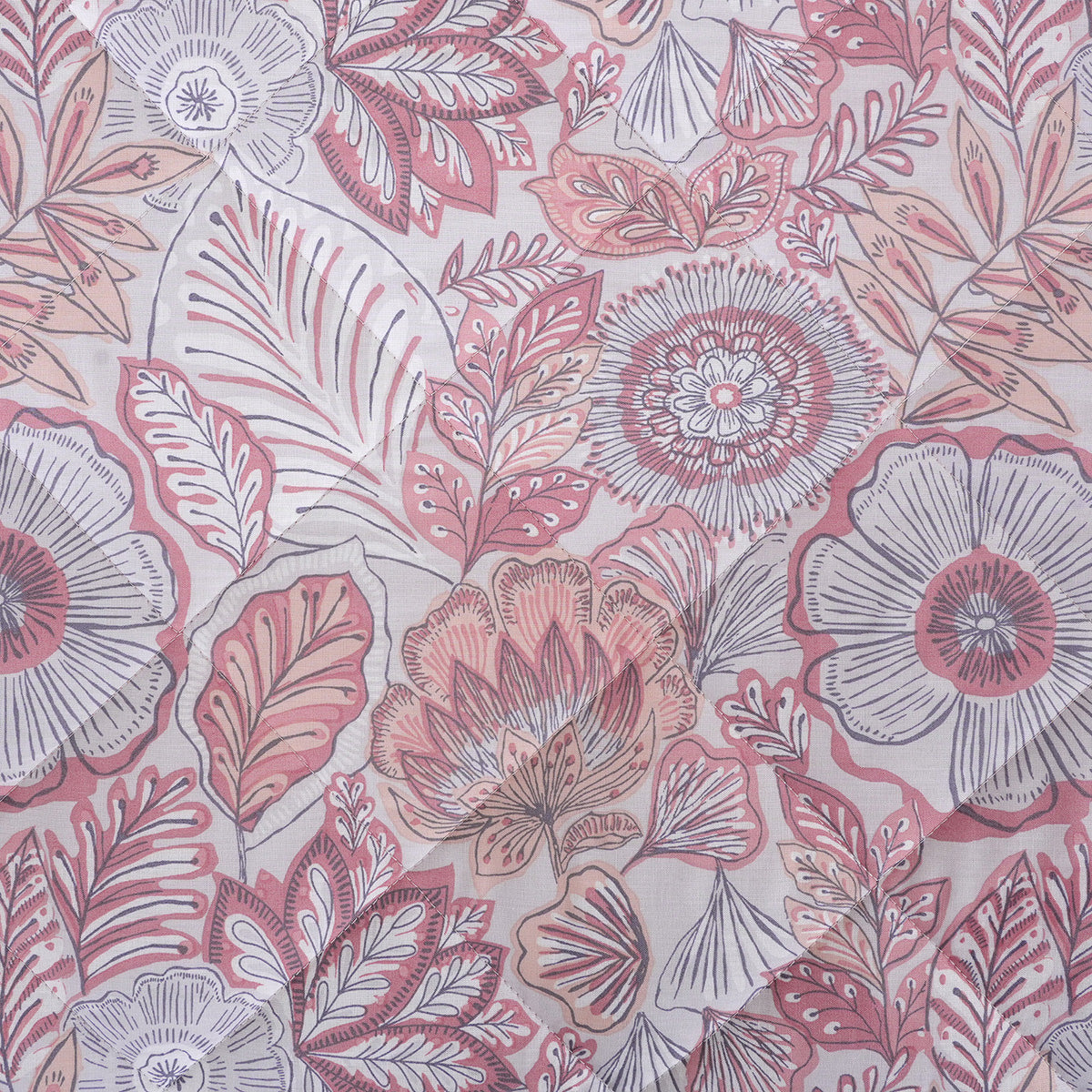 Hermosa Botanic Bloom Petaline Quilt Old Rose