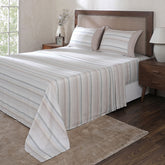 Hermosa Botanic Bloom Wovelle 100% Cotton Printed Bedsheet with Pillow Case Marzipan