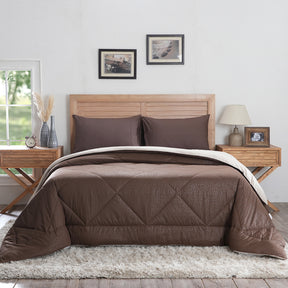 Hermosa Glister Pebble Brown 150GSM Reversible Summer AC Quilt