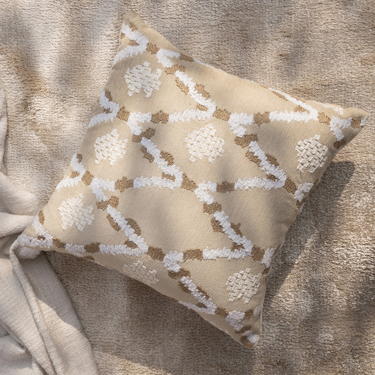 Imperial Essence Mexique Abstract Gravel Cushion Cover