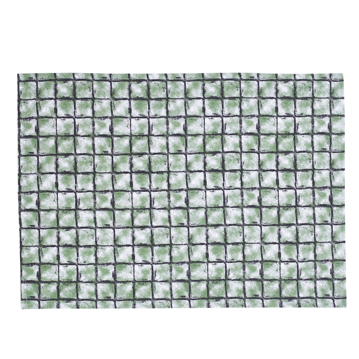 Shadow Check / Solid Green 3 Pc Kitchen Towel
