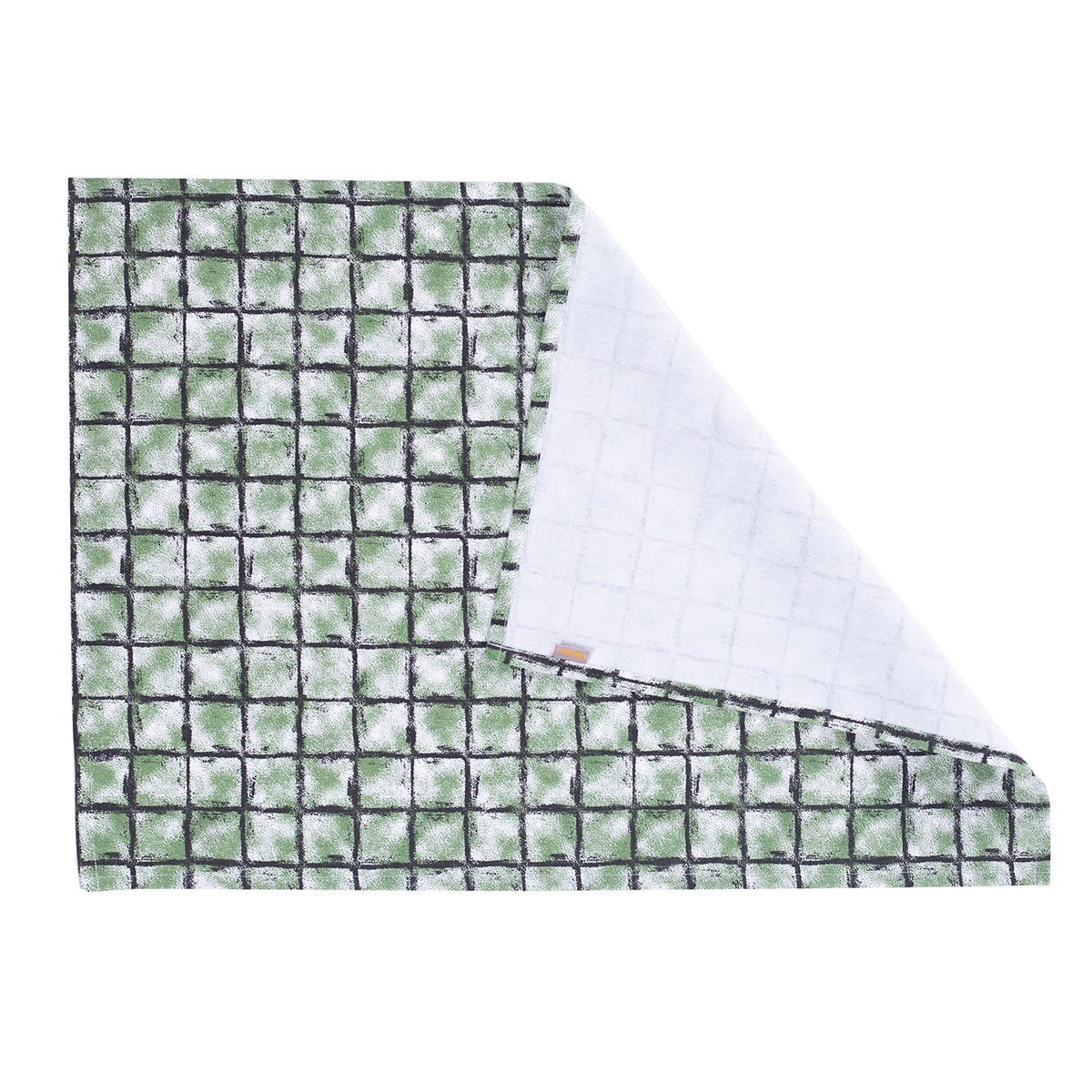 Shadow Check / Solid Green 3 Pc Kitchen Towel