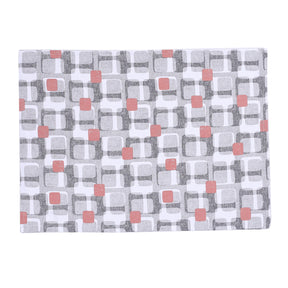 Scandi Block  / Solid Red/Grey 3 Pc Kitchen Towel