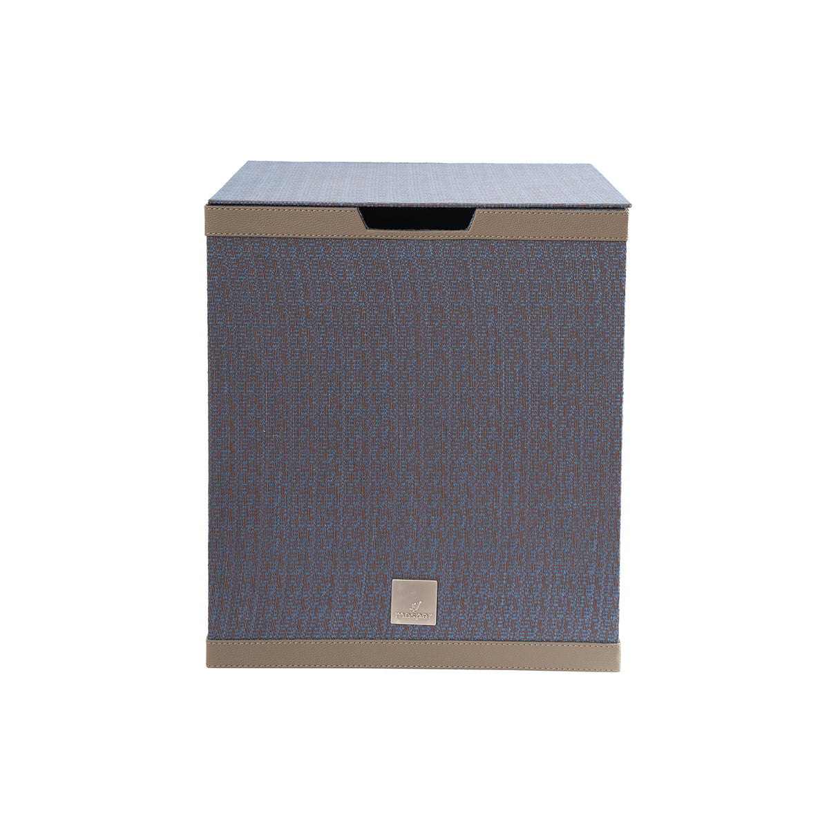 Laundry Basket Wedge Wood Blue 35.5X35.5X40.5CM Calenthe