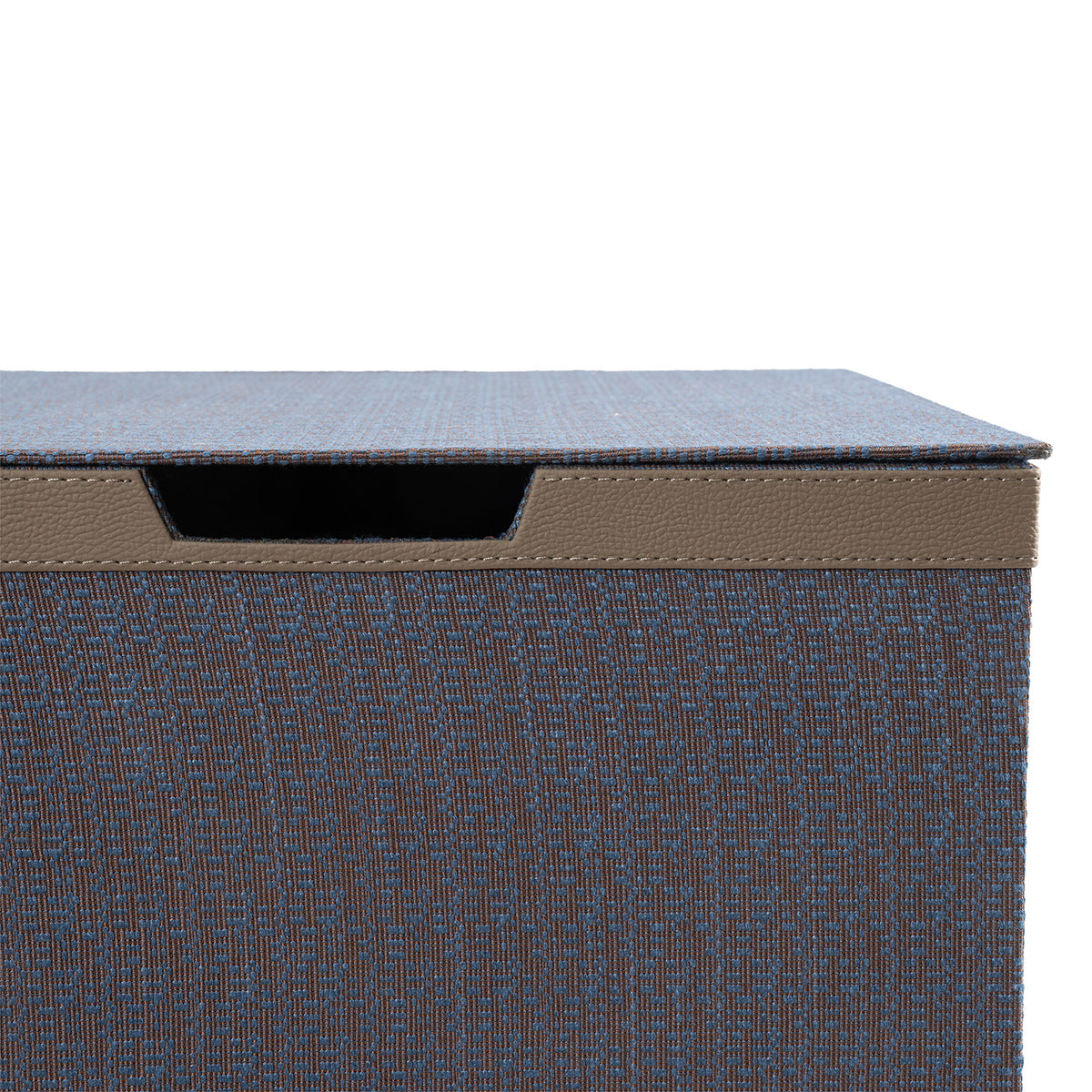 Laundry Basket Wedge Wood Blue 35.5X35.5X40.5CM Calenthe