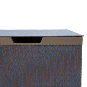 Laundry Basket Wedge Wood Blue 35.5X35.5X40.5CM Calenthe