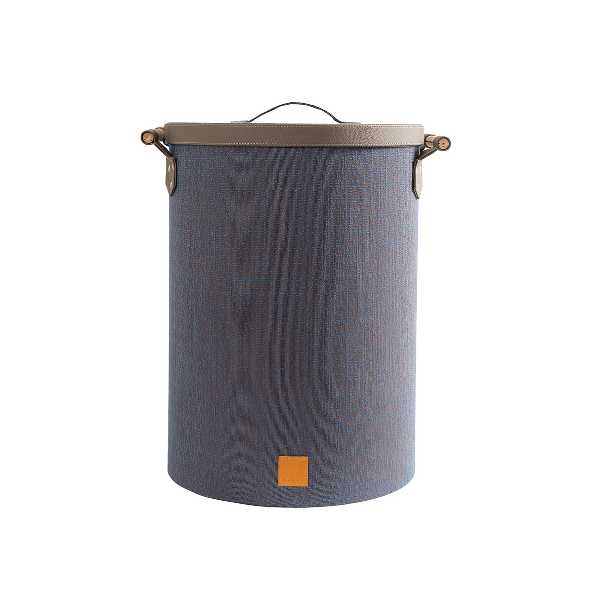 Laundry Basket Wedge Wood Blue 36X36X49.5CM Hazen
