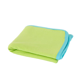 Little Maspar Solid Cotton Comfort Blanket Green