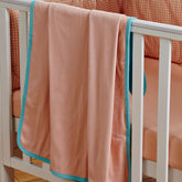 Little Maspar Solid Cotton Comfort Blanket Pink