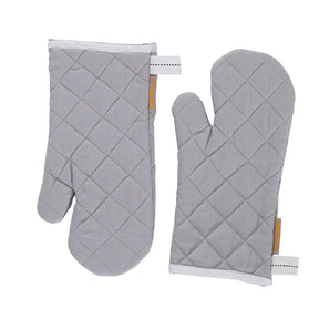 Maspar Printed Aspire 2 PC Oven Mitt Set Grey