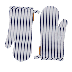 Maspar Printed Roux 2 PC Oven Mitt Set Blue