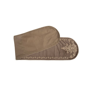 Maspar Runner Embroidered Hand Finished Grandeur Brown
