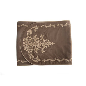 Maspar Runner Embroidered Hand Finished Grandeur Brown