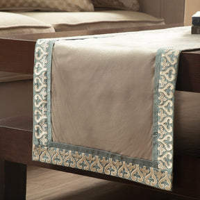 Maspar Runner Embroidered Hand Finished Regalia Beige