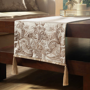 Maspar Runner Embroidered Hand Finished Sovereign Beige