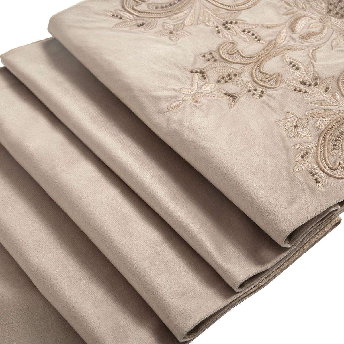 Maspar Runner Embroidered Hand Finished Sovereign Beige