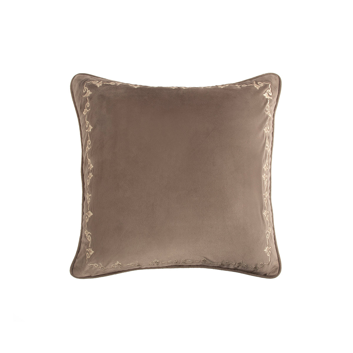 Maspar Grandeur 4Pcs Table Set Embroidered Hand Finished Brown