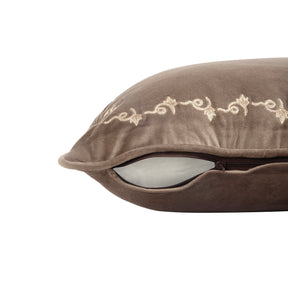 Maspar Grandeur 4Pcs Table Set Embroidered Hand Finished Brown