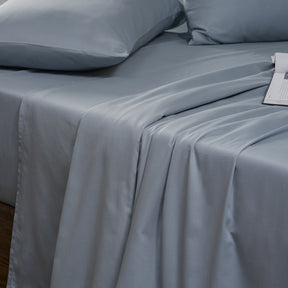 Melina Plain 100% Cotton Extra Soft & Luxurious Bed Sheet with Pillow Case