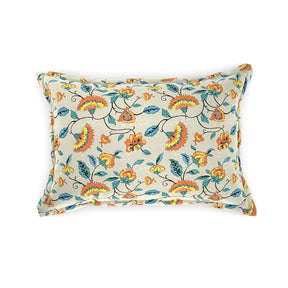 Modern Sanctuary Boho Floral Printed 144 TC 100% Cotton Orange Bed Sheet with Pillow Case