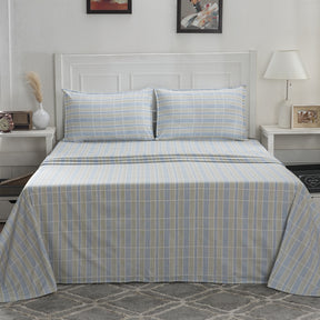 Optimist Bloom 100% Cotton Printed Bed Sheet with Pillow Case