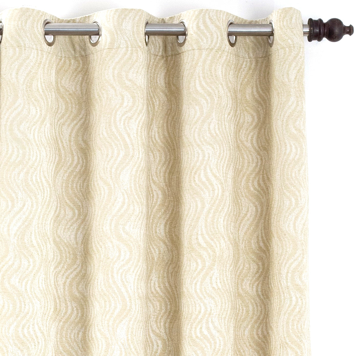 Oracle Chenille Textured 2PC Green Curtain Set