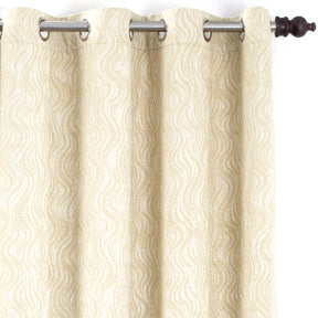 Oracle Chenille Textured 2PC Green Curtain Set