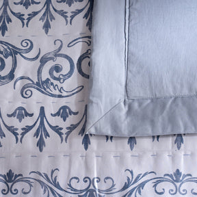 Ornamental Elegance Arabelle Quilt/Quilted Bed Cover Blue
