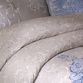Ornamental Elegance Coronet 8Pcs Duvet Cover Set Blue